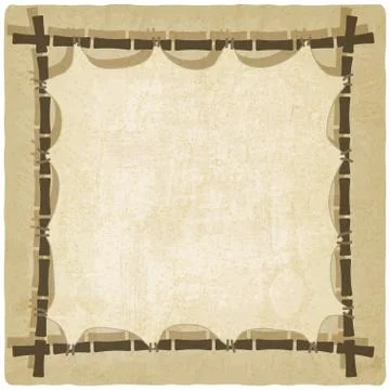 Bamboo old background Stock Illustration