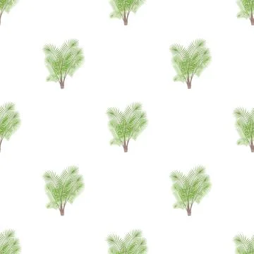 Bamboo palm pattern seamless vector Stock Illustration