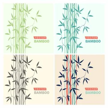 Bamboo pattern Stock Illustration