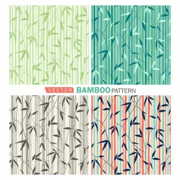 Bamboo pattern Illustrazione stock