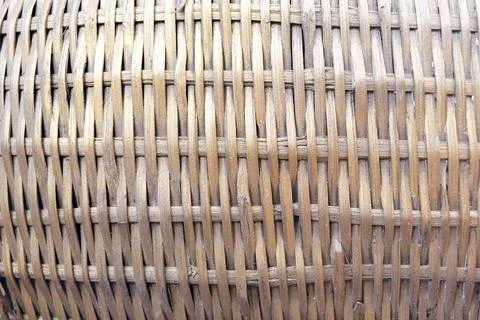Bamboo pattern weaving texture. Stock Photos