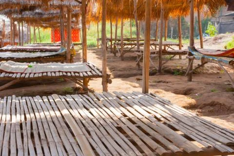 Bamboo pavilion Stock Photos