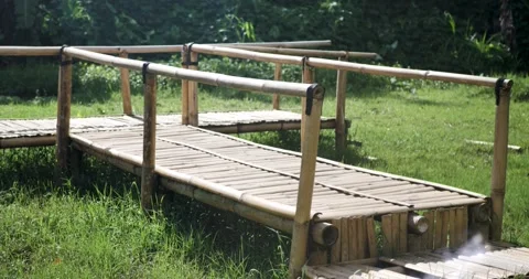 Bamboo pier Video stock 199801477