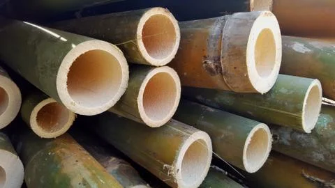 Bamboo piles, the basic ingredients of various household handicrafts 写真素材