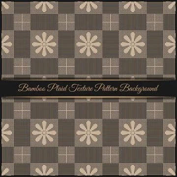 Bamboo Plaid Texture Pattern Background イラスト素材