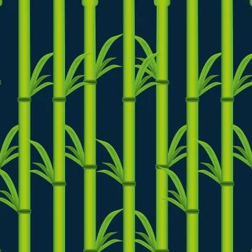 Bamboo plant natural pattern 스톡 일러스트