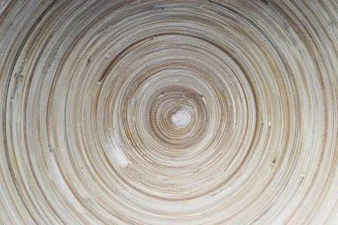 Bamboo Plate Rounded Surface Background Stock Photos
