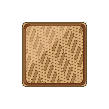 Bamboo plate serving ware a natural kitchen object Stock Illustration