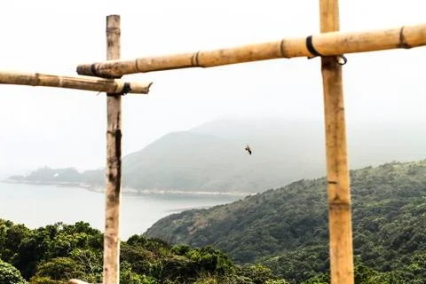 Bamboo scaffolding Stock Photos
