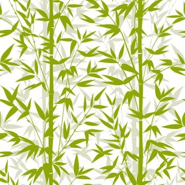 Bamboo seamless pattern Stock Illustration