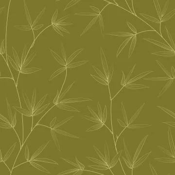 Bamboo seamless pattern Stock Illustration