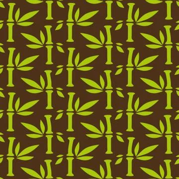 Bamboo seamless pattern Stock Illustration