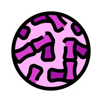 Bamboo segments floating in a pink circular icon Stock Illustration