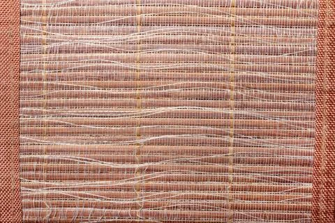Bamboo sheet texture backdrop photo. Foto stock