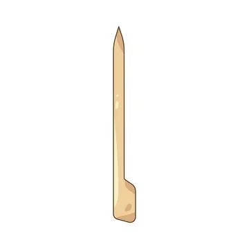 Bamboo skewer Stock Illustration