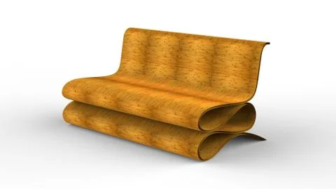 Bamboo Sofa Illustrazione stock
