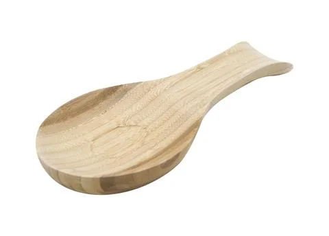 Bamboo spoon rest Stock Photos