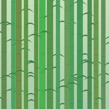 Bamboo stalks pattern with green gradient shading and natural texture Stock Illustration