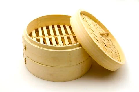Bamboo steamer Stock Photos