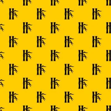 Bamboo stems pattern vector イラスト素材