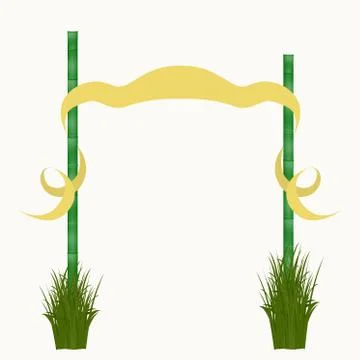 Bamboo sticks Stock Illustration