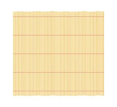 Bamboo sushi mat Stock Illustration