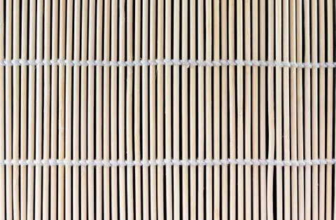 Bamboo Sushi Rolling Mat Texture Stock Photos