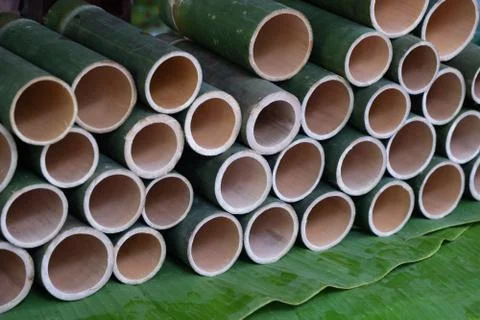 A bamboo tea cup Foto stock