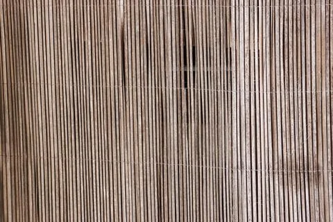 Bamboo Texture Background Featuring Vertical Wooden Slats Pattern for Tradi.. Fotos de archivo