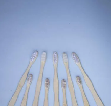 Bamboo toothbrush Foto stock
