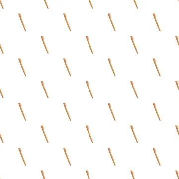 Bamboo toothbrushes creating seamless pattern for hygiene concept Stockillustratie