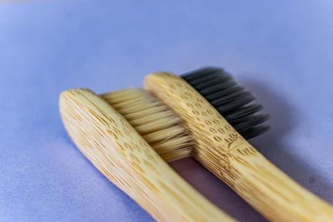 Bamboo Toothbrushes Stock Photos