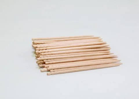 Bamboo toothpicks Stock Photos