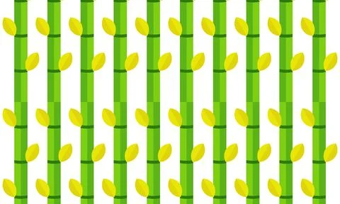 Bamboo tree background with nature theme Illustrazione stock