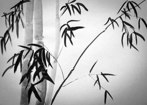 Bamboo tree Stock Illustration