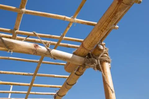 Bamboo trellis Stock Photos
