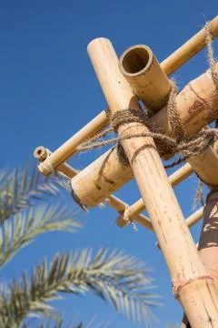 Bamboo trellis Stock Photos