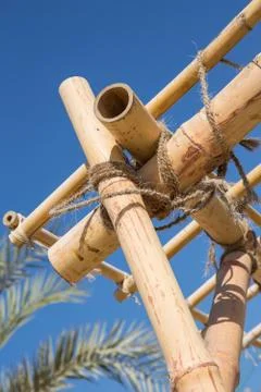 Bamboo trellis Stock Photos