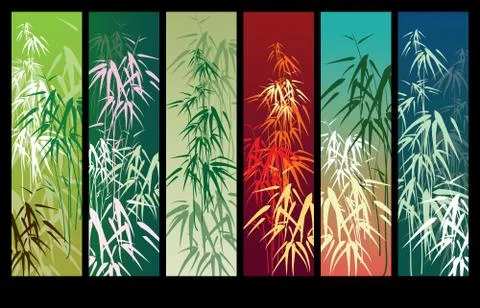 Bamboo vector background Stock Illustration
