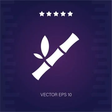 Bamboo vector icon Stock Illustration