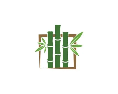 Bamboo vector icon illustration Stock Illustration