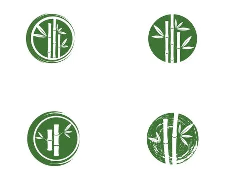 Bamboo vector icon illustration Stock Illustration