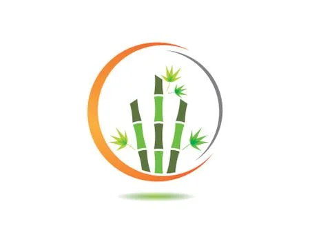 Bamboo vector icon symbol illustration Stock Illustration