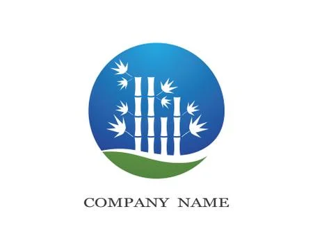 Bamboo vector icon symbol illustration Stock Illustration