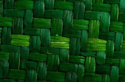 Bamboo Vimini weaving texture background Green Vimini Bamboo weaving textu... Stock Photos