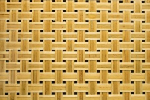 Bamboo wall background texture pattern brown nature garden house wallpaper Stock Photos