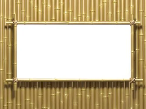 Bamboo wall Stock Illustration