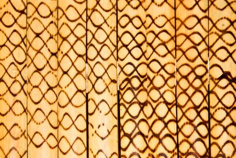 Bamboo wall. Stock Photos