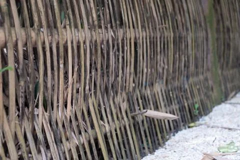 A bamboo wall Stock Photos