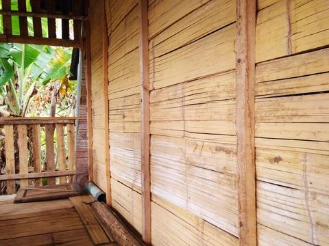 Bamboo wall Stock Photos